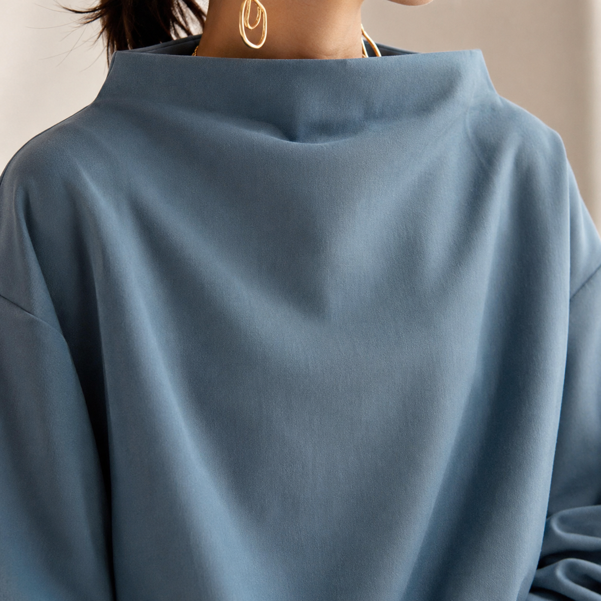 Jersey de cuello alto Colette