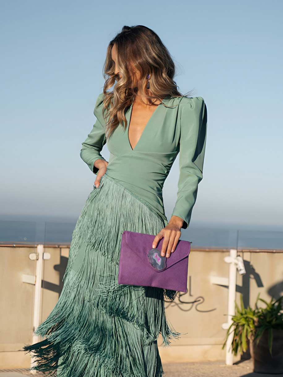 Alina| Vestido de flecos