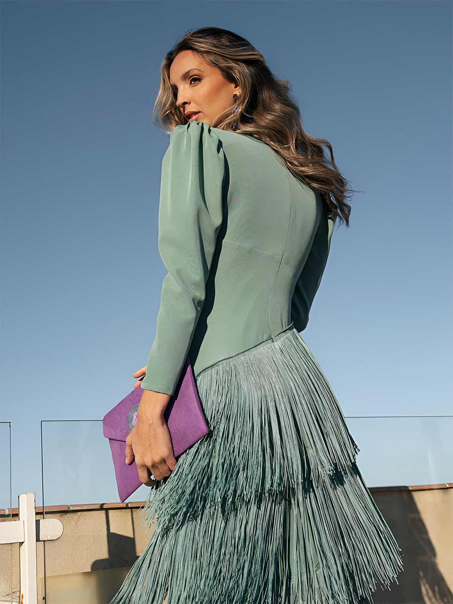 Alina| Vestido de flecos