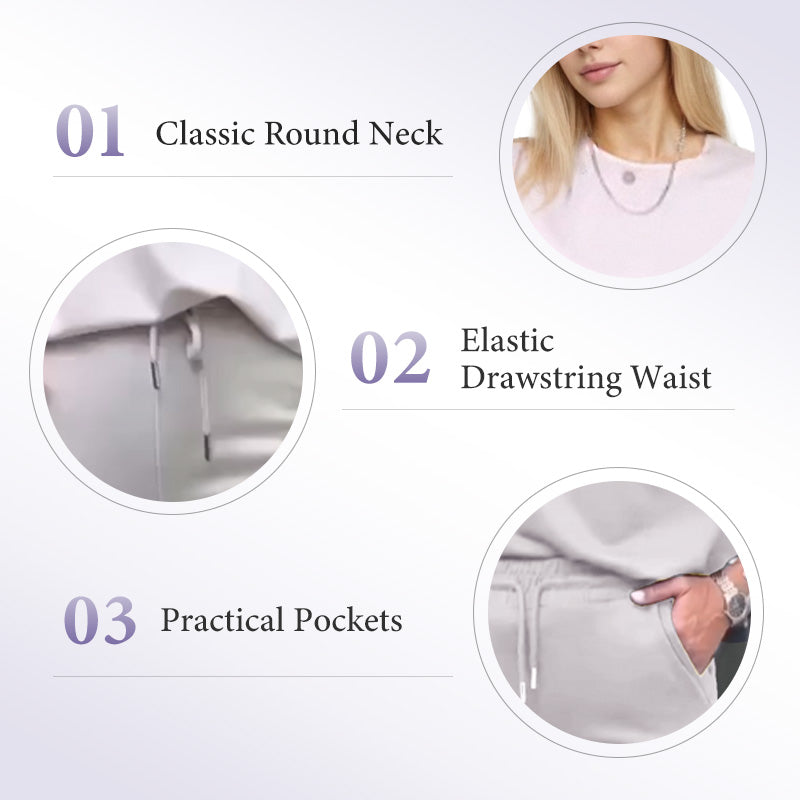 Conjunto Minimalista de 2 Piezas para Mujer - Top Elegante y Pantalón a Juego
