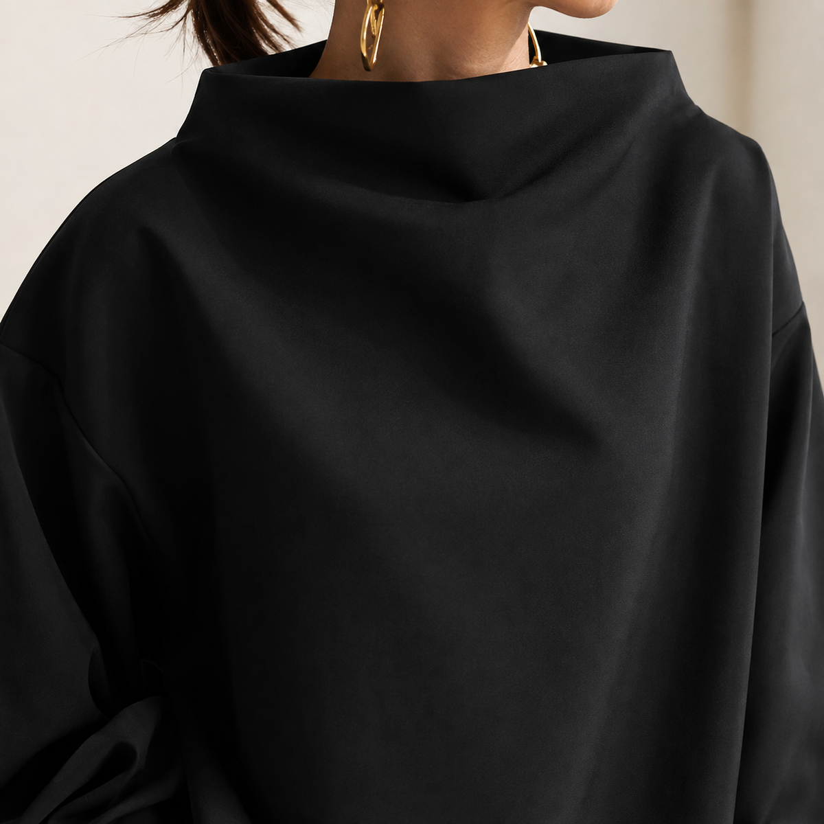 Jersey de cuello alto Colette