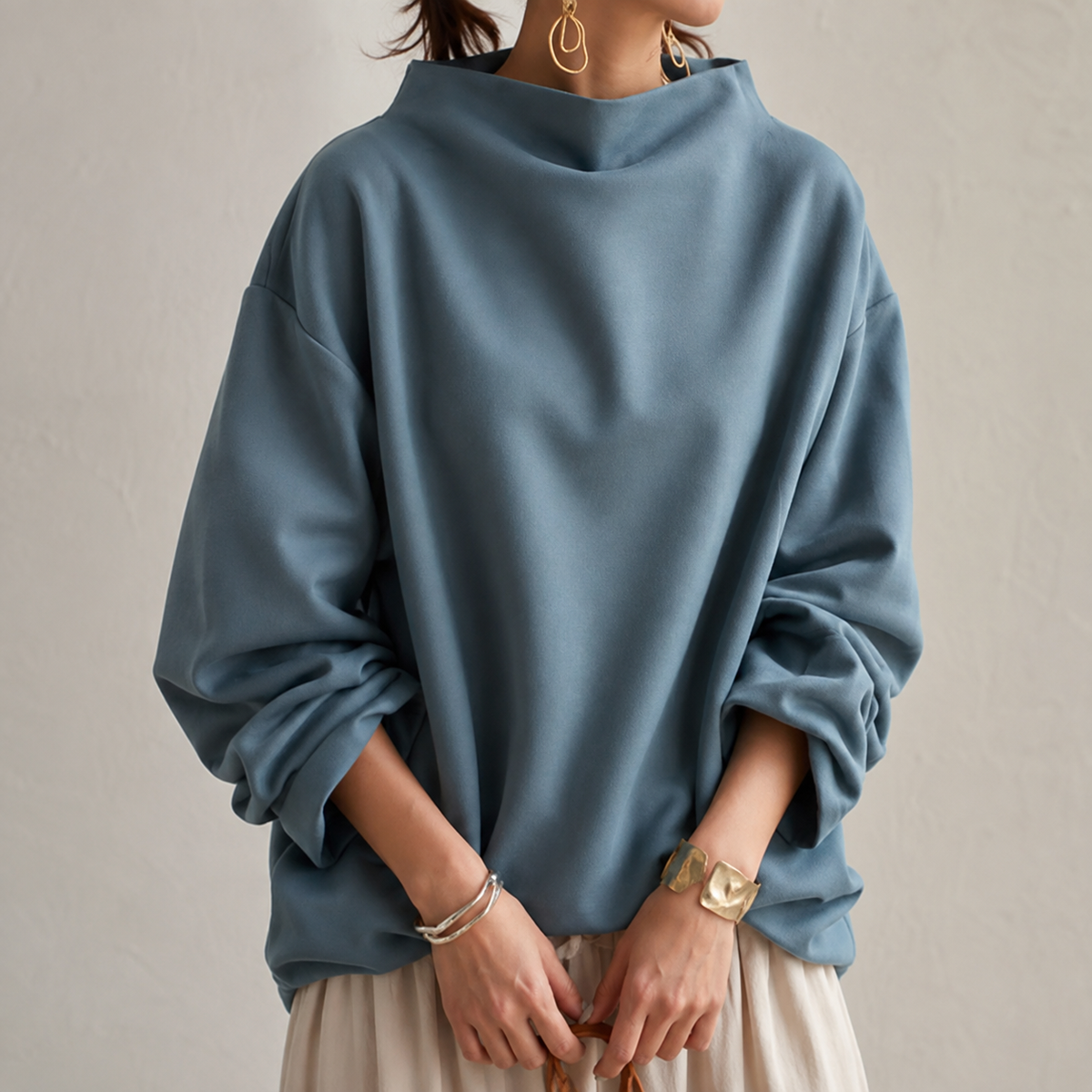 Jersey de cuello alto Colette