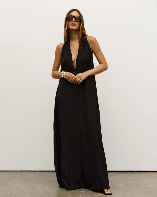 Elisa I Vestido largo con escote halter