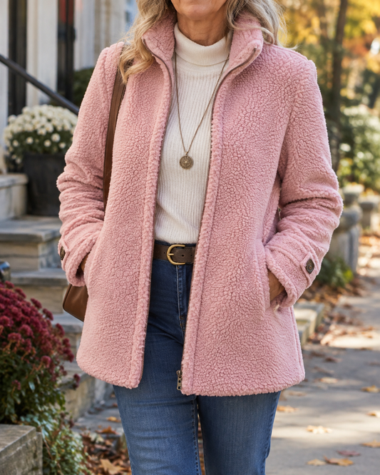 Rebecca | Chaqueta pana con cuello alto