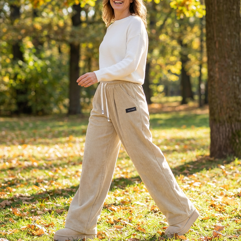 Pantalón de pana ajustable