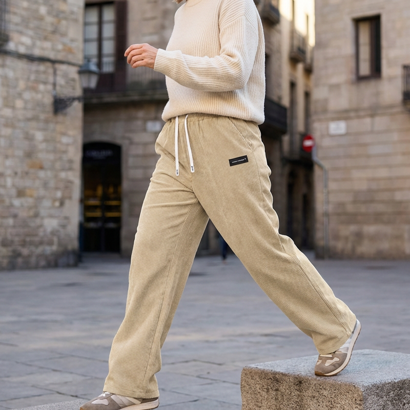 Pantalón de pana ajustable